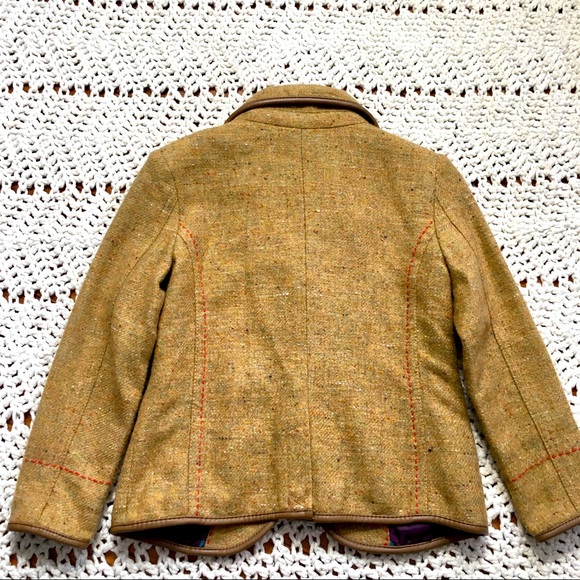 Cute riding blazer. Camel and plum. - Picture 2 of 2